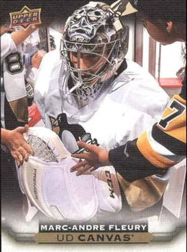 #C186 Marc-Andre Fleury - Pittsburgh Penguins - 2015-16 Upper Deck - UD Canvas Hockey