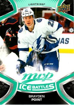 #186 Brayden Point - Tampa Bay Lightning - 2021-22 Upper Deck MVP - Ice Battles Hockey