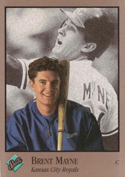 #186 Brent Mayne - Kansas City Royals - 1992 Studio Baseball
