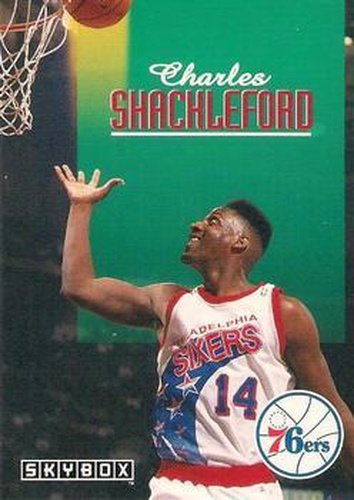 #186 Charles Shackleford - Philadelphia 76ers - 1992-93 SkyBox Basketball