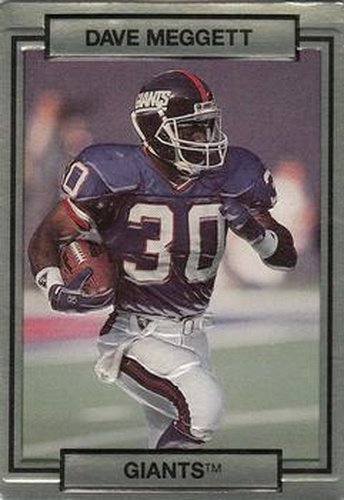 #186 Dave Meggett - New York Giants - 1990 Action Packed Football