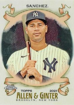 #186 Gary Sanchez - New York Yankees - 2021 Topps Allen & Ginter Chrome Baseball