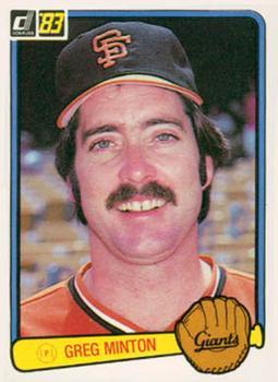#186 Greg Minton - San Francisco Giants - 1983 Donruss Baseball