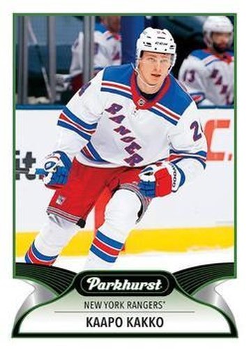 #186 Kaapo Kakko - New York Rangers - 2021-22 Parkhurst Hockey