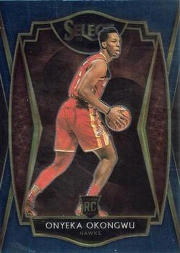 #186 Onyeka Okongwu - Atlanta Hawks - 2020-21 Panini Select - Blue Basketball
