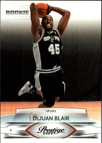 #186 DeJuan Blair - San Antonio Spurs - 2009-10 Panini Prestige Basketball