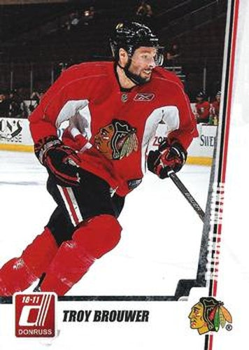 #186 Troy Brouwer - Chicago Blackhawks - 2010-11 Donruss Hockey