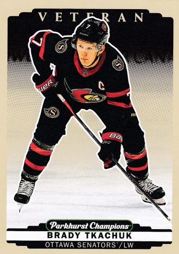 #186 Brady Tkachuk - Ottawa Senators - 2022-23 Parkhurst Champions Hockey