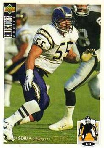 #186 Junior Seau - San Diego Chargers - 1994 Collector's Choice Football