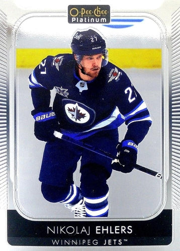#186 Nikolaj Ehlers - Winnipeg Jets - 2021-22 O-Pee-Chee Platinum Hockey