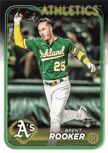 #186 Brent Rooker - Oakland Athletics - 2024 Topps Baseball