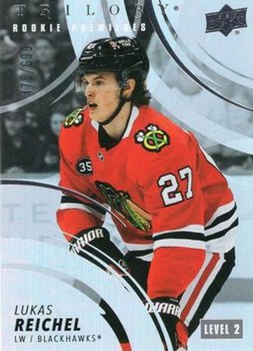 #186 Lukas Reichel - Chicago Blackhawks - 2022-23 Upper Deck Trilogy Hockey