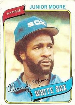 #186 Junior Moore - Chicago White Sox - 1980 Topps Baseball