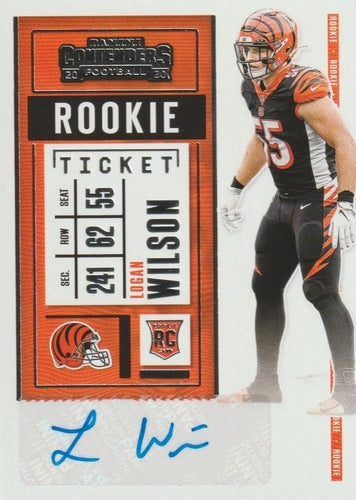 #186b Logan Wilson - Cincinnati Bengals - 2020 Panini Contenders Football