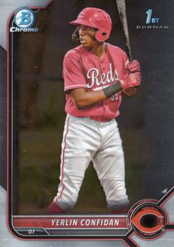 #BCP-187 Yerlin Confidan FBC - Cincinnati Reds - 2022 Bowman - Chrome Prospects Baseball