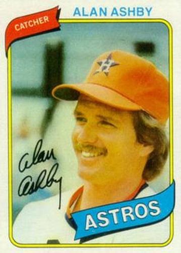 #187 Alan Ashby - Houston Astros - 1980 Topps Baseball
