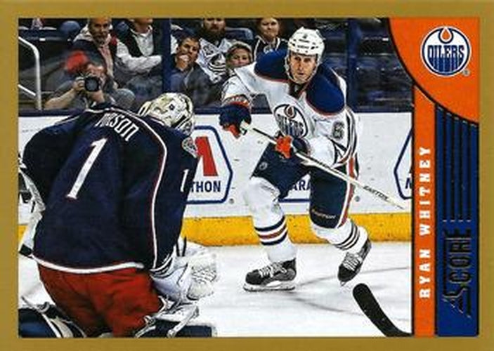 #187 Ryan Whitney - Edmonton Oilers - 2013-14 Score - Gold Hockey