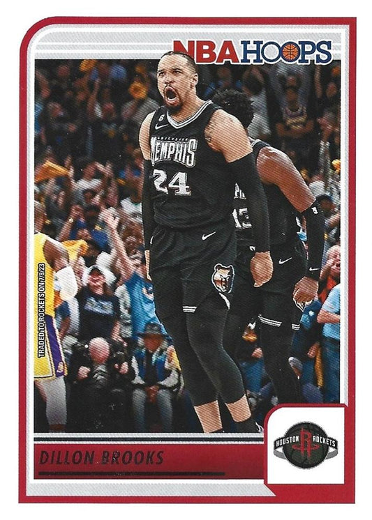 #187 Dillon Brooks - Houston Rockets - 2023-24 Hoops Basketball