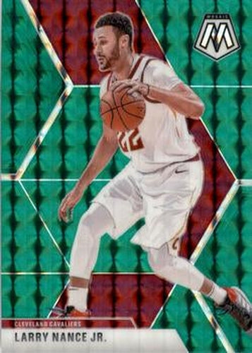 #187 Larry Nance Jr. - Cleveland Cavaliers - 2019-20 Panini Mosaic - Green Prizm Basketball