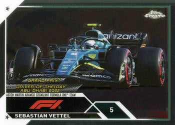 #187 Sebastian Vettel - Aston Martin Aramco Cognizant F1 Team - 2023 Topps Chrome Formula 1 Racing