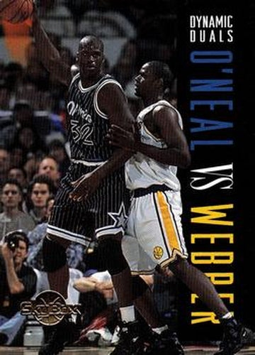 #187 Shaquille O'Neal / Chris Webber - Orlando Magic / Golden State Warriors - 1994-95 SkyBox Premium Basketball