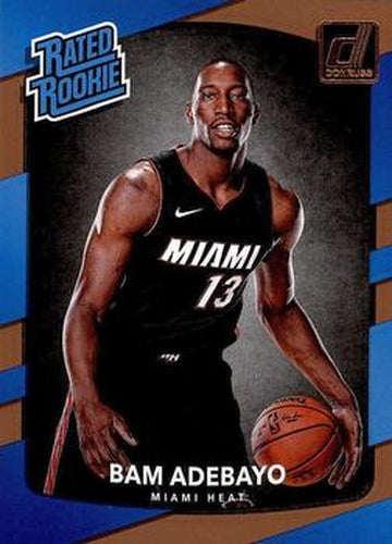 #187 Bam Adebayo - Miami Heat - 2017-18 Donruss Basketball