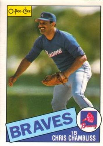 #187 Chris Chambliss - Atlanta Braves - 1985 O-Pee-Chee Baseball