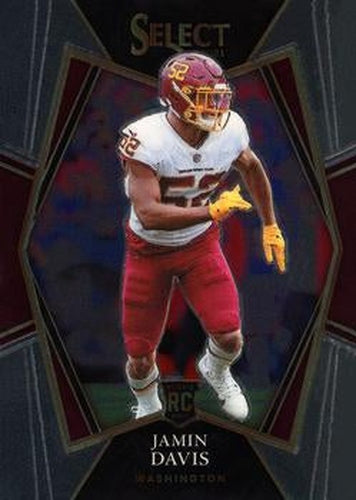 #187 Jamin Davis - Washington Football Team - 2021 Panini Select Football