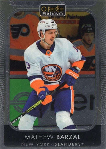 #187 Mathew Barzal - New York Islanders - 2021-22 O-Pee-Chee Platinum Hockey