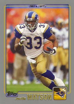 #187 Justin Watson - St. Louis Rams - 2001 Topps Football