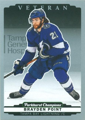 #187 Brayden Point - Tampa Bay Lightning - 2022-23 Parkhurst Champions - Silver Hockey