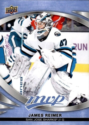 #187 James Reimer - San Jose Sharks - 2023-24 Upper Deck MVP Hockey