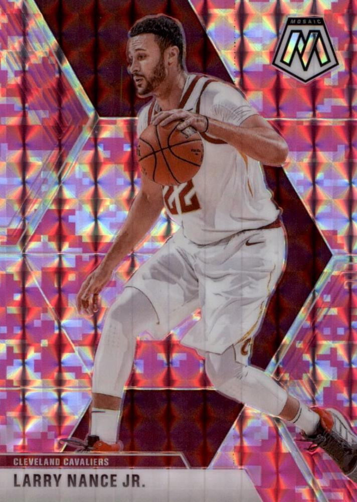 #187 Larry Nance Jr. - Cleveland Cavaliers - 2019-20 Panini Mosaic - Camo Pink Basketball