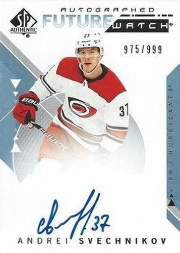 #187 Andrei Svechnikov - Carolina Hurricanes - 2018-19 SP Authentic Hockey