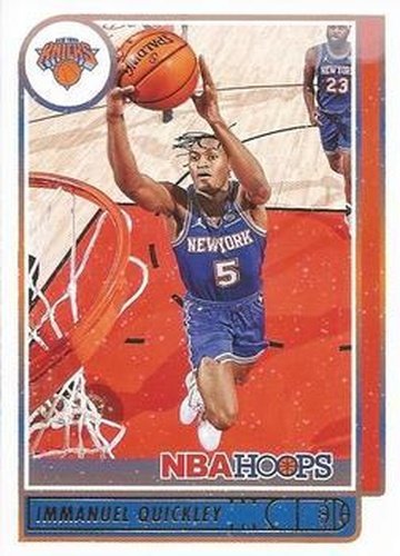 #187 Immanuel Quickley - New York Knicks - 2021-22 Hoops Winter Basketball