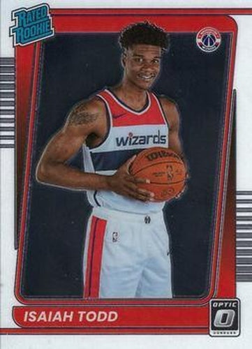 #187 Isaiah Todd - Washington Wizards - 2021-22 Donruss Optic Basketball
