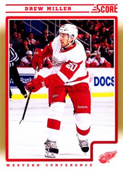 #187 Drew Miller - Detroit Red Wings - 2012-13 Score - Gold Rush Hockey