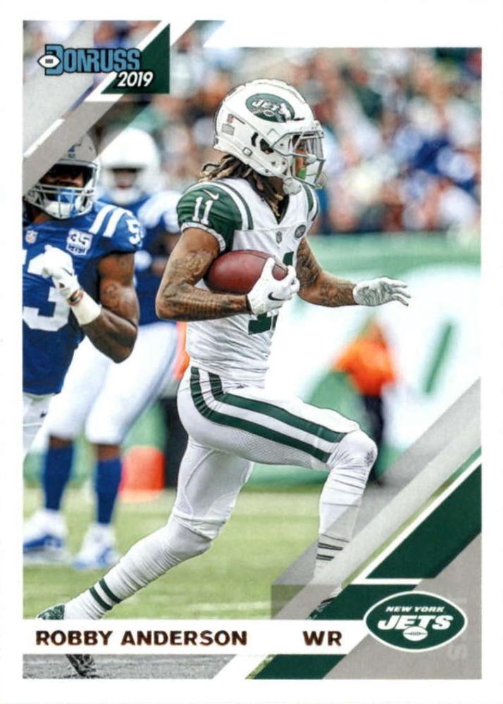 #187 Robby Anderson - New York Jets - 2019 Donruss Football