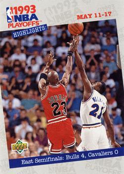 #187 East Semifinals: Bulls 4, Cavaliers 0 - Chicago Bulls / Cleveland Cavaliers - 1993-94 Upper Deck Basketball