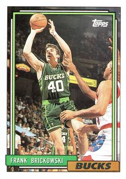 #187 Frank Brickowski - Milwaukee Bucks - 1992-93 Topps Basketball
