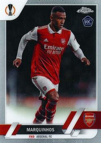 #188 Marquinhos - Arsenal FC - 2022-23 Topps Chrome UEFA Club Competitions Soccer