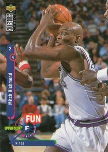 #188 Mitch Richmond - Sacramento Kings - 1995-96 Collector's Choice Basketball