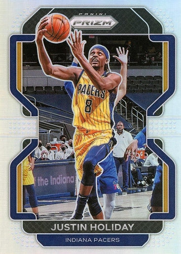 #188 Justin Holiday - Indiana Pacers - 2021-22 Panini Prizm - Silver Basketball