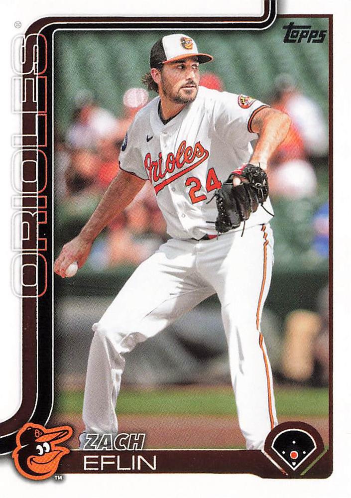 #188 Zach Eflin - Baltimore Orioles - 2025 Topps Baseball