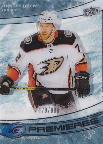 #188 Hunter Drew - Anaheim Ducks - 2022-23 Upper Deck Ice Hockey