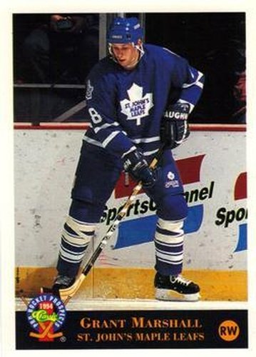 #188 Grant Marshall - St. John's Maple Leafs - 1994 Classic Pro Hockey Prospects Hockey
