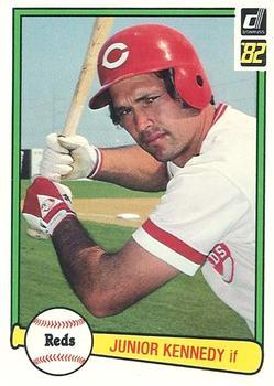 #188 Junior Kennedy - Cincinnati Reds - 1982 Donruss Baseball