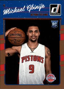#188 Michael Gbinije - Detroit Pistons - 2016-17 Donruss Basketball