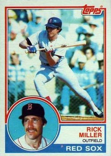 #188 Rick Miller - Boston Red Sox - 1983 Topps Baseball