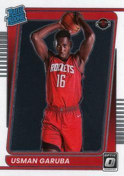 #188 Usman Garuba - Houston Rockets - 2021-22 Donruss Optic Basketball